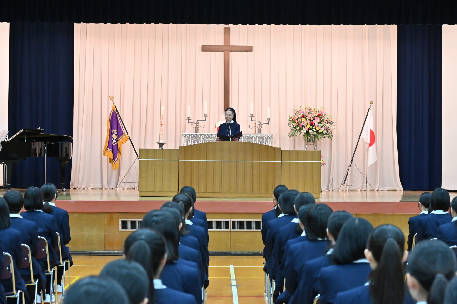 聖和学園 紺色練習着 10番代 2026年度 入学式を行いました！ | お知らせ | 聖霊学園高等学校